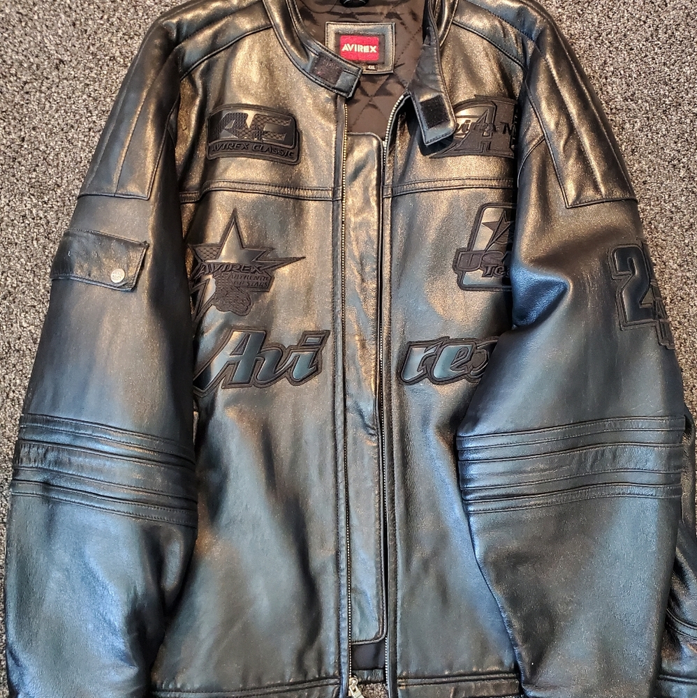 Avirex leather motorcycle jacket